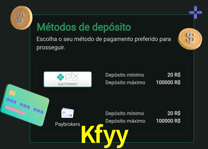 O cassino Kfyy oferece uma grande variedade de métodos de pagamento